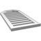 Ekena Millwork Octagonal Top Surface Mount PVC Gable Vent w/ 2"W x 1-1/2"P Brickmould Frame, 16"W x 32"H GVPOT16X3202SF - alternate 5